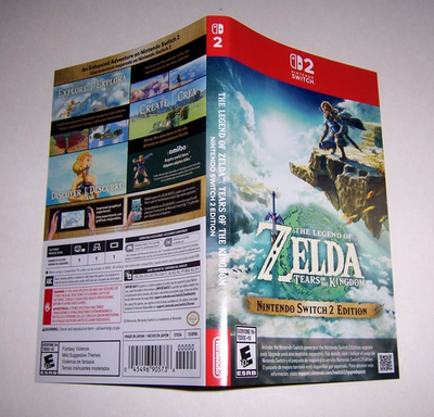 Authentic Box Case Nintendo Switch 2 The Legend of Zelda Tears of