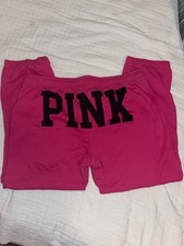 Victoria's Secret PINK Vtg My Favorite Sweats Size Small Joggers Embroidered Lg