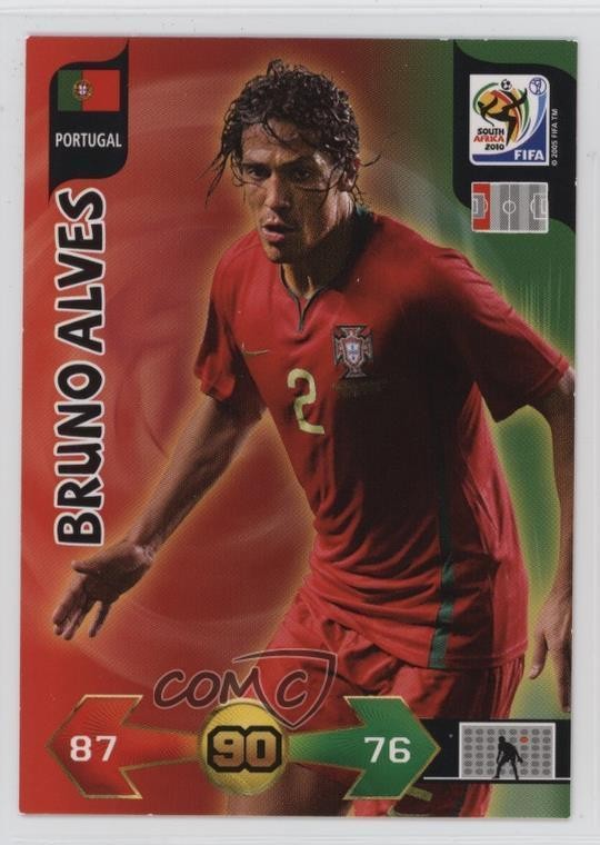 2010 Panini Adrenalyn XL FIFA World Cup South Africa Bruno Alves 0jf5