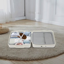 18" front Open Multi-function Suitcase Password Suitcase W/ USB Port+Cup holder