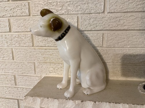 Vintage 1950 era RCA Nipper Store Display Dog Figure 12"H Blow Mold Plastic