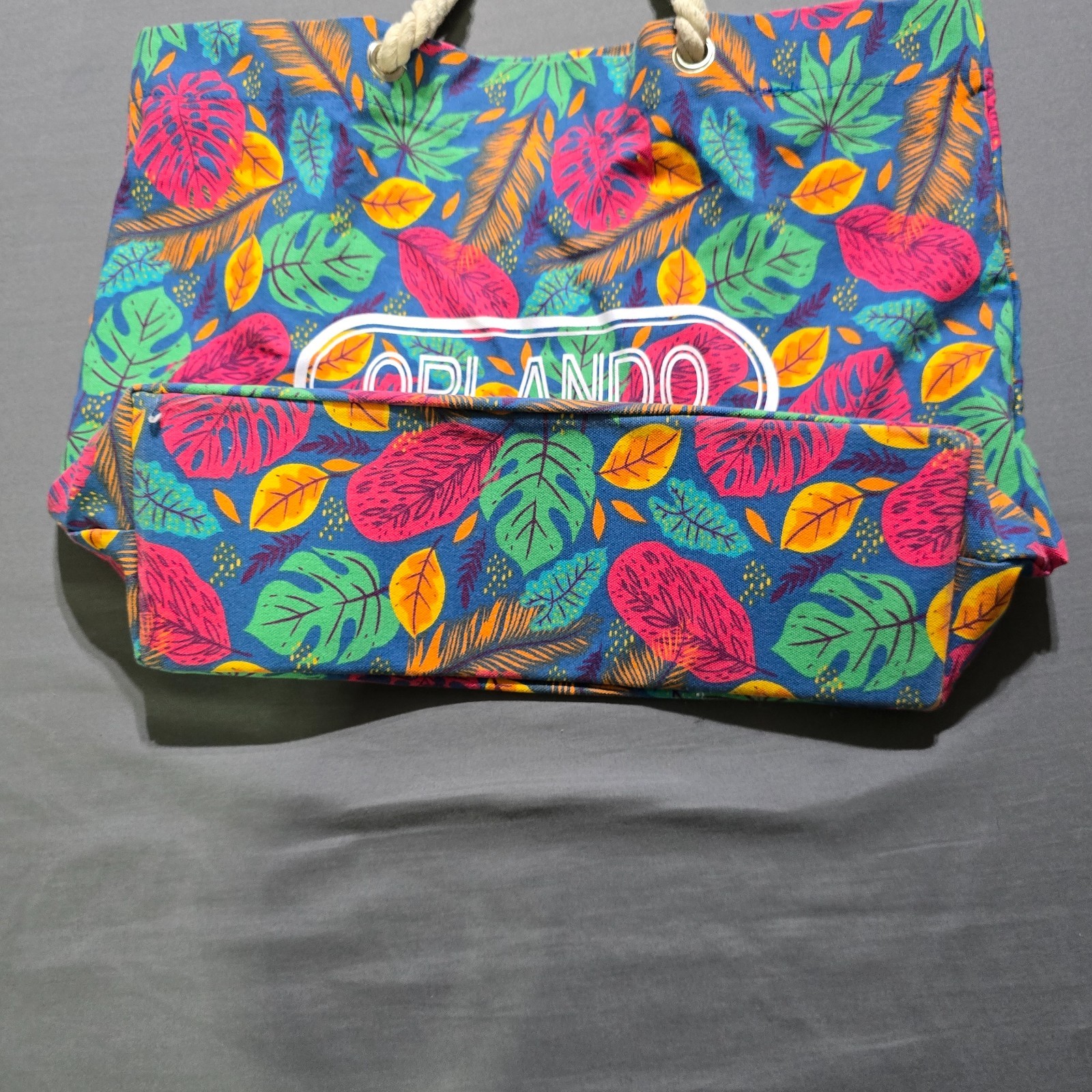 Robin Ruth  Beach Tote Bag, Rope Handle orlando canvas Hawaiian Aloha