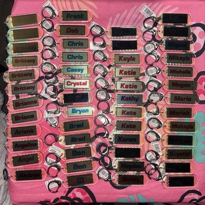 Name Solar Keychain, Assorted Names The Last Pic Has A List Of Names That I Have