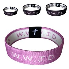 W.W.J.D Armband Gummiband - WWJD Armbänder 1er Pack oder alle 6 sammeln und sparen