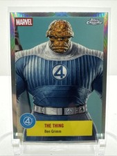 2025 Topps Chrome Marvel Studios The Thing Fantastic Four #FF-4 Refractor Insert