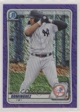 2020 Bowman Chrome Prospects Purple Shimmer Refractor Jasson Dominguez 03mf