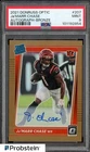 2021 Donruss Optic Bronze Prizm #207 Ja'Marr Chase RC Rookie AUTO PSA 9 MINT
