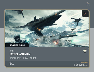 Star Citizen - Ship Upgrades - to - Merchantman - Limited CCU
