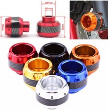 Motocycle Red&Carbon Fiber Motorcycle Front Fork Frame Slider Crash Protection