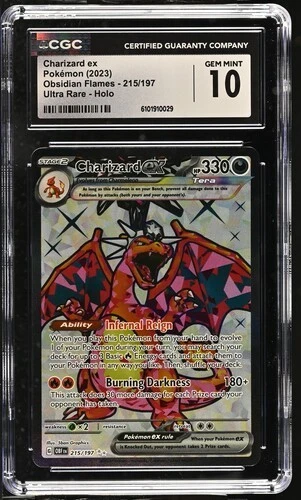 Charizard ex 215/197 Ultra Rare - Obsidian Flames CGC 10 GEM MINT
