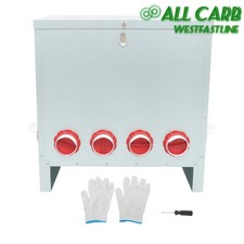 10-Ports 85-120LBS Capacity Chicken Feeder No Waste Automatic Poultry Feeder