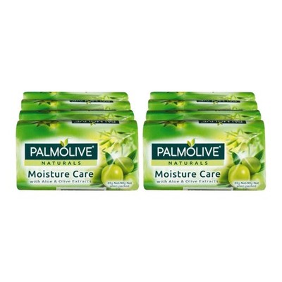 Palmolive Moisture Care Aloe & Olive Soap, 8 Bars x 90g Each