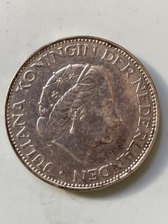 Münze Niederlande: 2 1/2 Gulden: Königin Juliana: 1962 : Silber 0.720