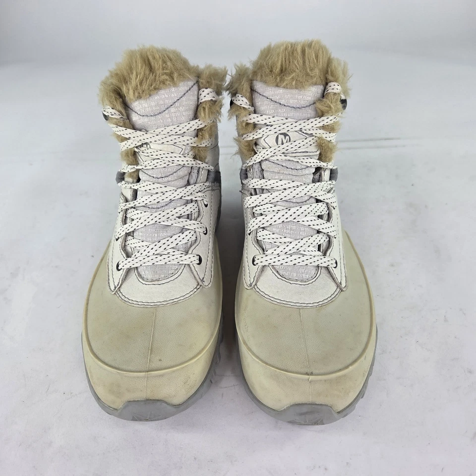 Merrell Fluorecein Ash 200G Botas de Inverno Impermeáveis EUA 7.5 Bota de Renda Forrada de Pele - Imagem 3 de 4