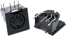 5 Pin DIN Female Chassis Connector Socket, Panel Mount  PCB Mount DIN 5 Female
