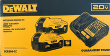 Genuine DeWalt DCB205-2C 20V MAX XR Lithium-Ion 5Ah Two Battery Starter Kit