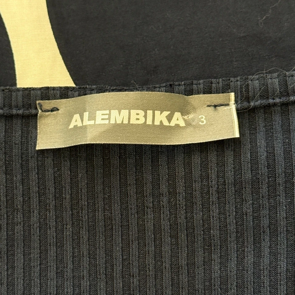 Maxi Vestido Alembika Sin Mangas Rayas Lunares Azul Marino Lagenlook Talla 10-12 Foto 4 de 4