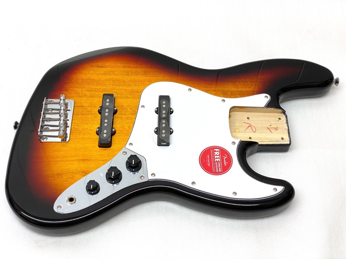 Genuine Fender Squier FULLY LOADED Jazz J BASS BODY 3 Tone