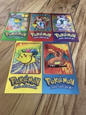 POKEMON TOPPS Box Topper Jumbo CHROME SERIES 2 COMPLETE Tin Topper 1999