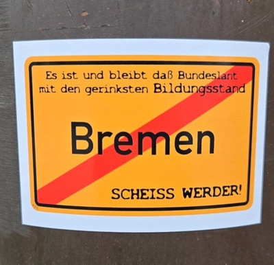20x / Anti Werder Bremen / Sticker / Aufkleber / Hamburg / 1887