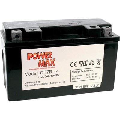 Power Max Battery - 12V - 6.5ah - YT7B-BS GT7B-4