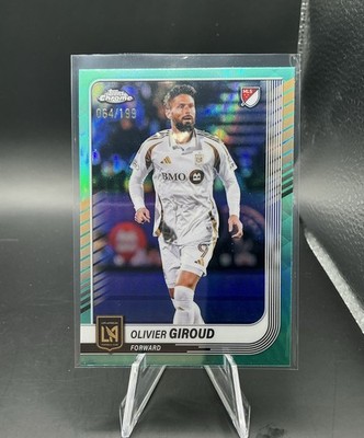 2025 Topps Chrome MLS Olivier Giroud #13 Aqua Refractor /199 LAFC