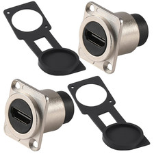 HDMI Waterproof Panel Mount Connector Female-To-Female Bulkhead Coupler 2 Pack