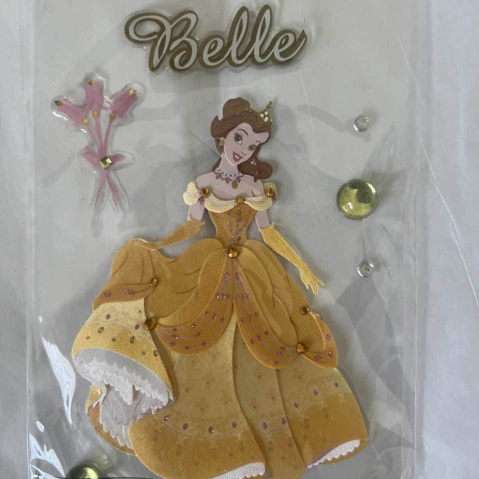 Pegatinas para álbumes de recortes de princesa Bella de Disney con gemas de EK Success Foto 3 de 4