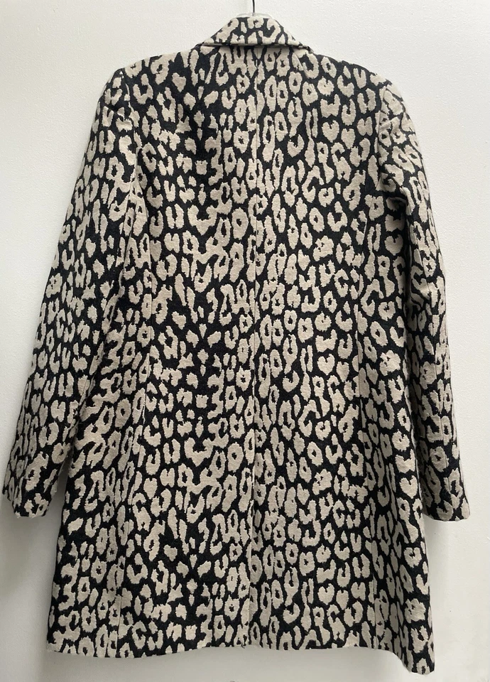 Abrigo Gryphon New York Gris/Tostado Estampado Animal Talla Pequeña Foto 2 de 4