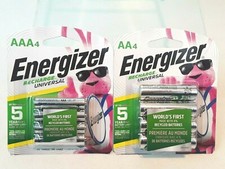 New Combo Energizer AA AAA Recharge Power Plus Batteries 8 Total 2300  800 mAH