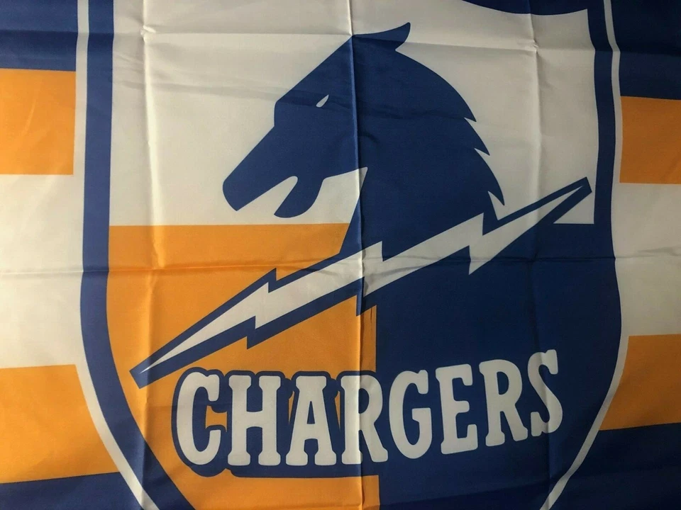Los Angeles Chargers 3 x 5 Flag 2020 3x5 Banner LA Charger Old School Throw Back Foto 2 de 4