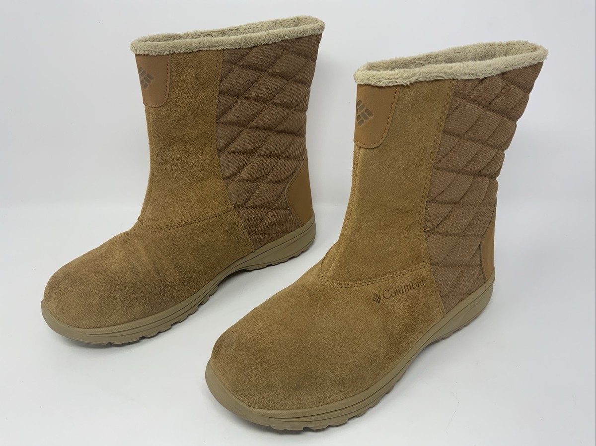 Columbia Women's Ice Maiden Slip III Warm Snow Boots Size Brown