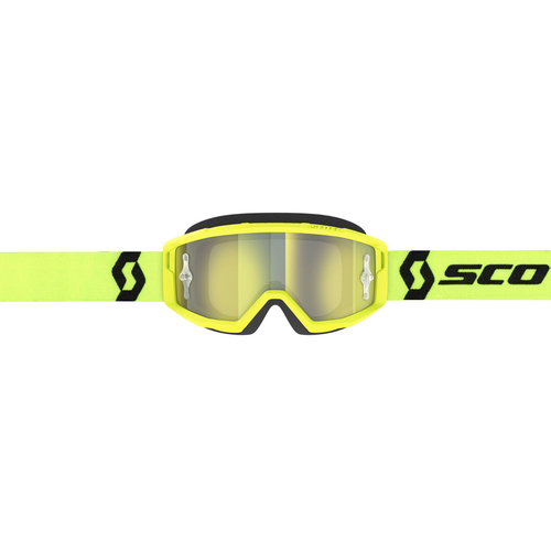 Maschera SCOTT PRIMAL gialla lente specchiata giallo motocross enduro dh - Foto 2 di 3