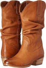 Naughty Monkey Women's 'shavano' Tan/brown Slouch Mid-calf Leather Boots - Us  8