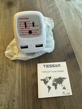 Travel Plug Adapter Type E/F Plug  see notes for list of countries 