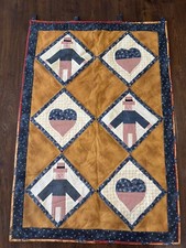 USA July 4th Primitive Patriotic Quilt Wall Hanging Uncle Sam