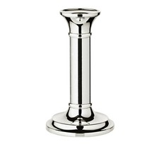 Kerzenleuchter Silber Kerzenhalter rund Kerszenst&auml;nder versilbert 15cm H&ouml;he