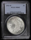 1921-D $1 Morgan Silver Dollar PCGS MS 62 | White Uncirculated UNC