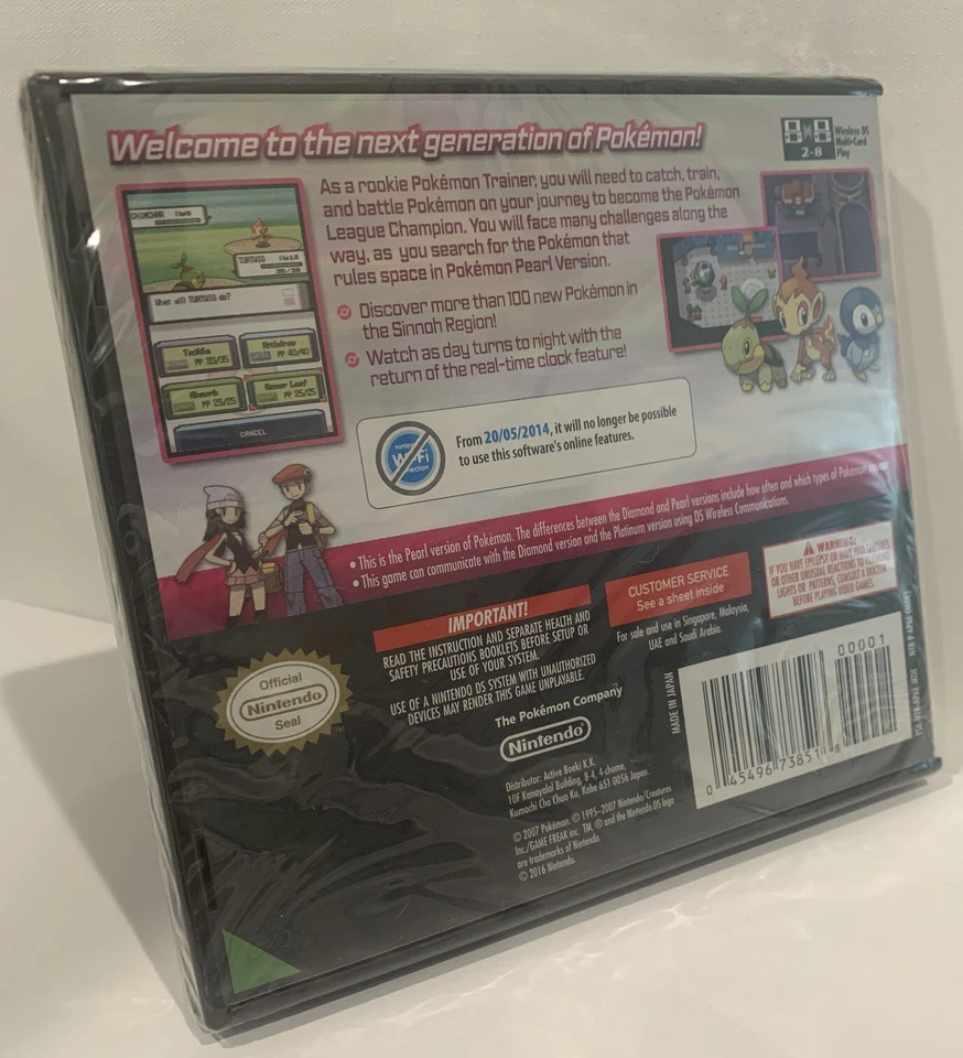 Pokemon Pearl Version Nintendo DS Official Nintendo Seal New Sealed - Image 2 of 4