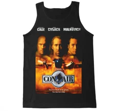 CON AIR COVER MOVIE FILM CLASSIC 1990 90S CAGE FUNNY HUMOR ACTION MENS TANK TOP