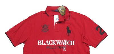 Polo Ralph Lauren Big & Tall Red Blackwatch Graphic Big Pony Rugby