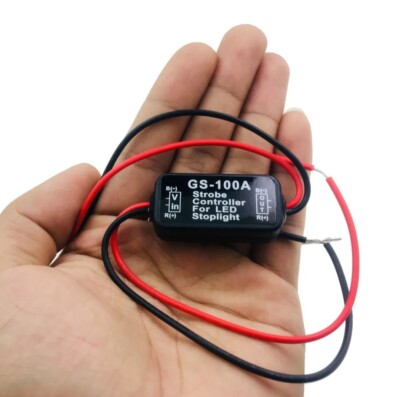 3 STCK. AUTOCAR 12V GS -100A LED BRSKE STOPLICHT STROBOSKOP BLITZ CONTROLLER BOX