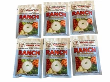 6 Pack Of Mamma Mia Ranch Dip And Dressing Mix - No Refined Sugar- Gluten Free