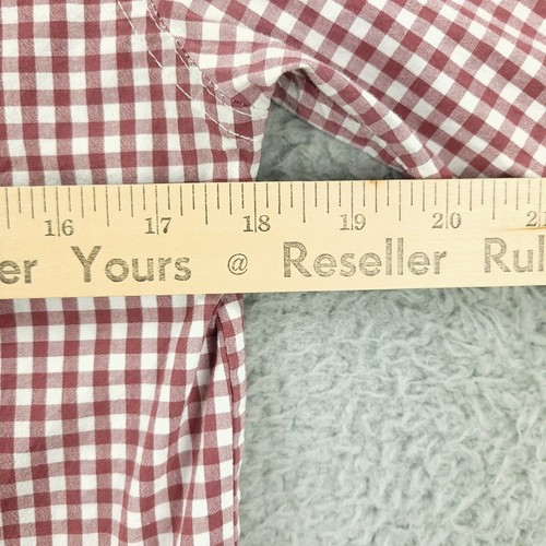 Southern Proper Dress Shirt Mens Small Red Check Henning Business Office - Picture 9 of 14