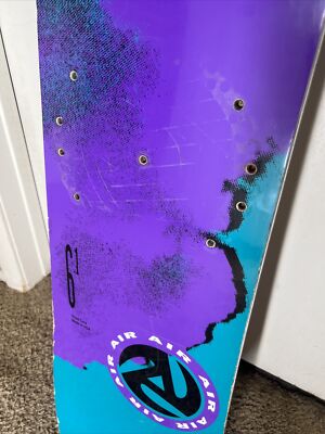 Burton Air Snowboard 161 6.1 1992 VTG Vintage Grape Purple Teal
