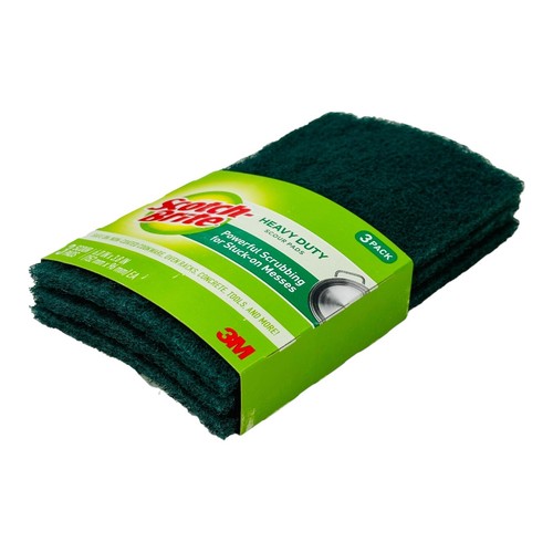 15 Pads Scotch-Brite Scour Pads Heavy Duty Scour Pads 6" x 3.8" - Picture 7 of 8