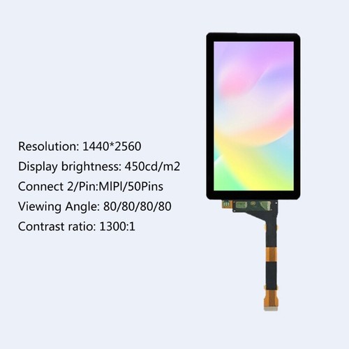 5.5inch 2K Display Screen MIPI Interfaces High Brightness LCD Panel 1440x2560 - Picture 3 of 7
