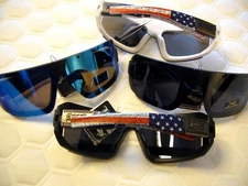 Men's Sunglasses Shields LOCS USA Large American Flag Women's Sunglasses 91202