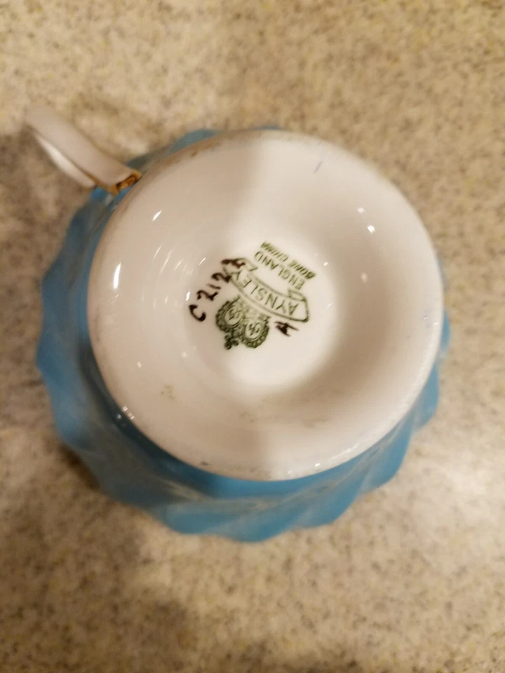 Antiguo PATRÓN AYNSLEY #2122, TAZA DE TÉ DE PORCELANA FINA INGLESA Y PLATILLO  Foto 4 de 4