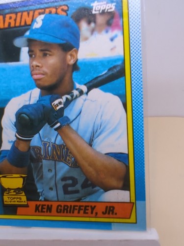 1990 Topps Ken Griffey Jr. #336 All-Star Rookie (Error Bloody Scar) - Picture 2 of 14